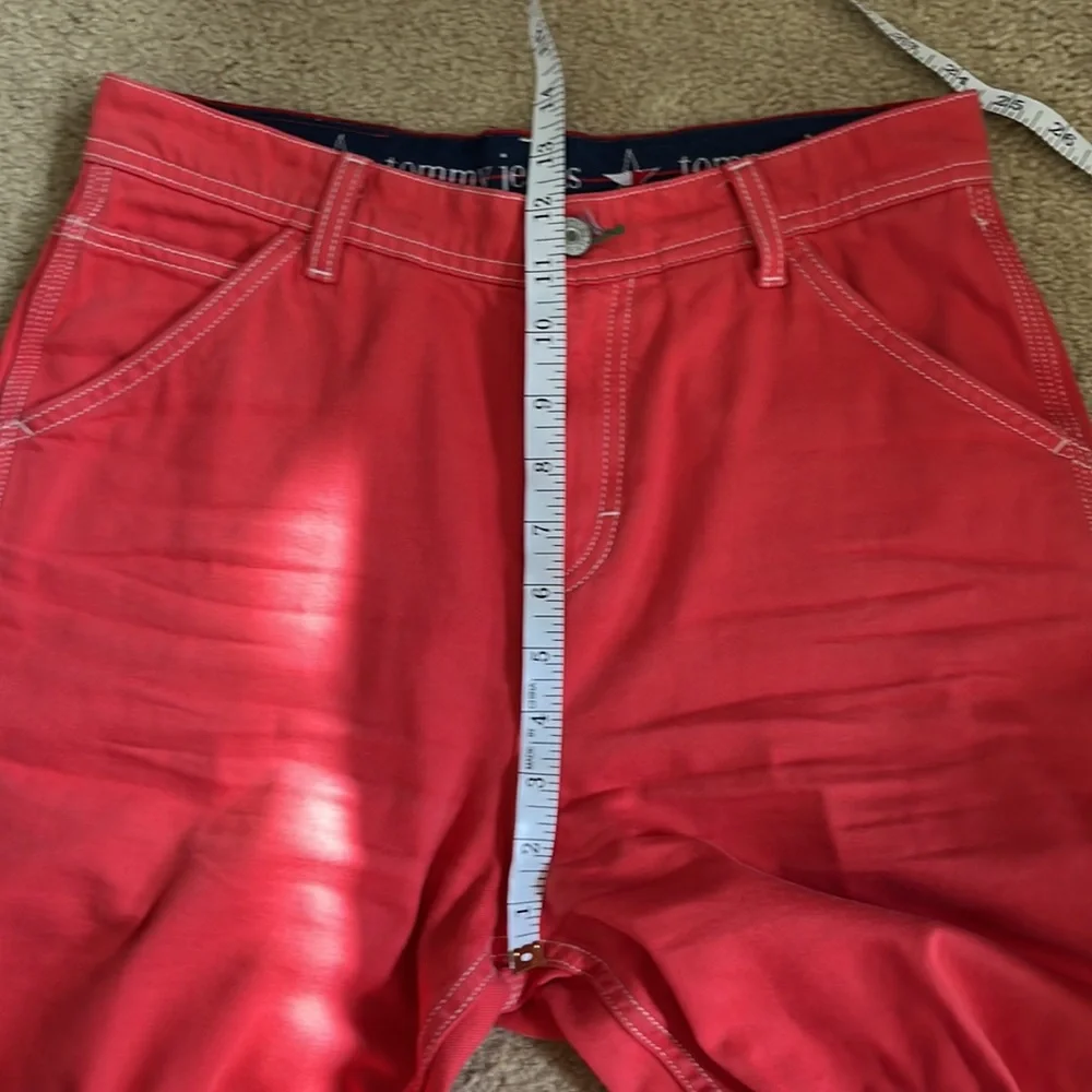 Tommy Hilfiger Red Carpenter Work Pants - Picture 6 of 9